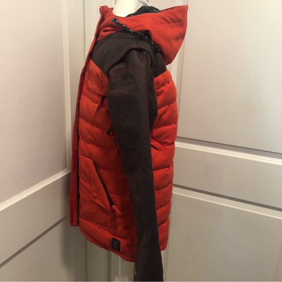 Cappel men’s winter snowboarding coat down filled removable sleeves size small - Picture 2 of 8